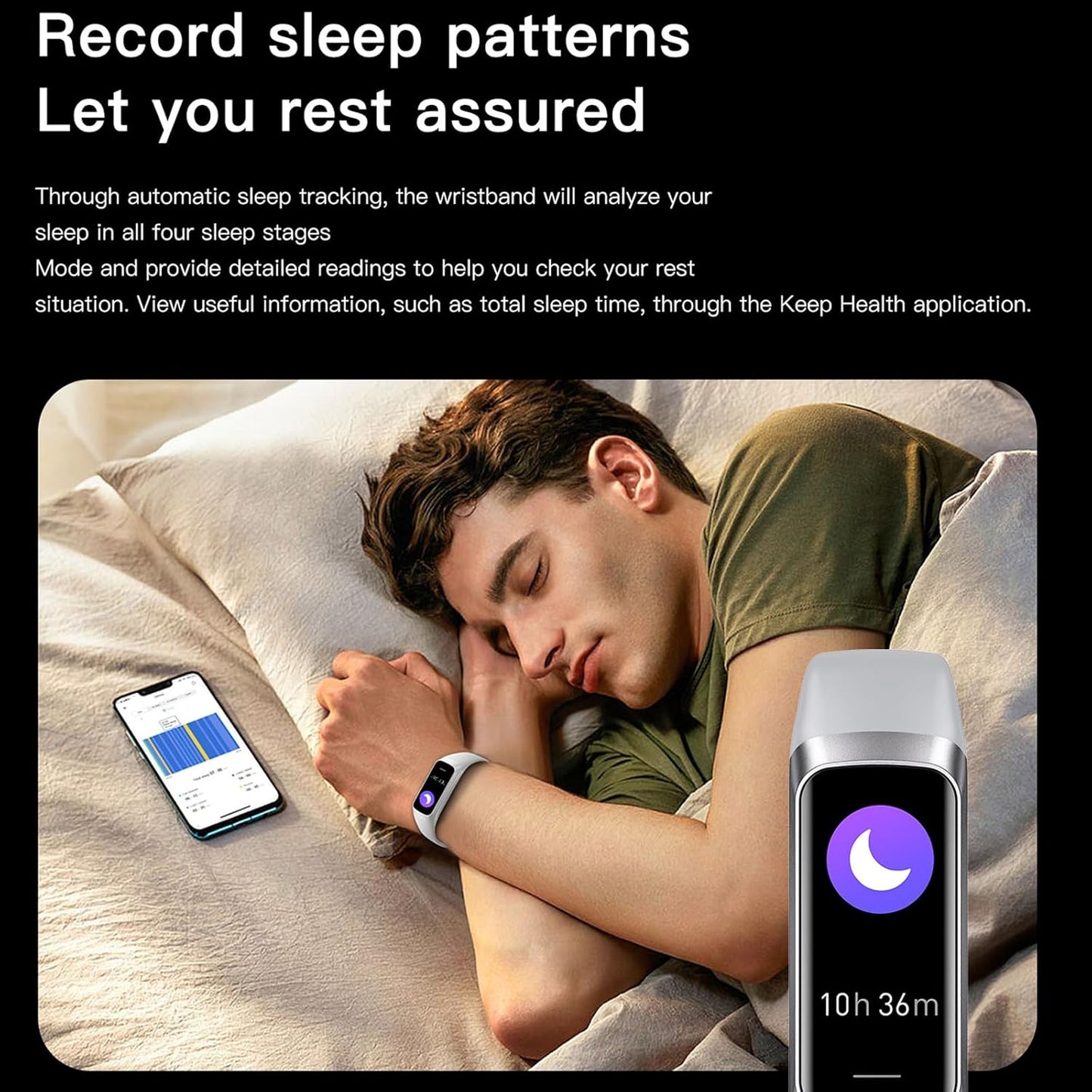 Keep Health Fitness Trackers for Women Men Amoled Step Counter Slim Thin 25 Sports Modes with Heart Rate Blood Pressure Monitor Alarm Stopwatch Timer Calories Burned IP68 Step Tracker Watch